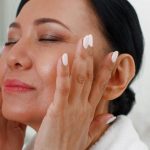 using skincare products